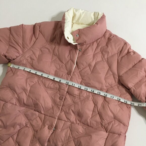 Korean Fashion Down Puffer Jacket NEW! Peach Tone Womens Medium - Picture 9 of 12